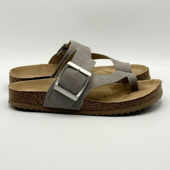 Bjorndal - Laurie Faux Leather Slip-On Single Band Toe Strap Cork Bed - Women’s - Picture 4 of 9